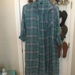 Plaid duster